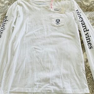 Vineyard Vines White Long Sleeve Ryder Cup Longsleeve Shirt